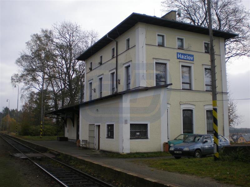 Hazlov areál železniční stanice